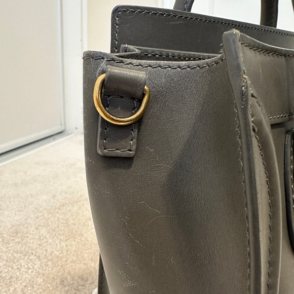 Celine Nano Luggage Bag in Drummed‎ Calfskin Gray - Picture 9 of 16
